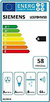 Siemens LC67BHM50 iQ300 Απορροφητήρας τζάκι ανοξείδωτος 60cm