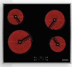 Pyramis PHC61410IFB Κεραμική Εστία Αυτόνομη Inox με Λειτουργία Κλειδώματος