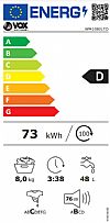 Vox Electronics WM1080-LTD Πλυντήριο Ρούχων 8kg 1000 Στροφών