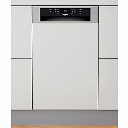 Whirlpool WSBC 3M27 X Εντοιχιζόμενο Πλυντήριο Πιάτων 45cm για 10 Σερβίτσια  Inox