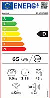 Eskimo ES WM6T12D Πλυντήριο ρούχων κάθετης φόρτωσης 6kg 40cm 