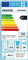 Siemens WQ31G208GR iQ500 στεγνωτήριο με αντλία θερμότητας 8kg 