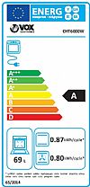 Vox Electronics CHT 6000 W Κουζίνα με κεραμικές ρστίες 69lt