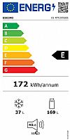 Eskimo ES RTF205SES Ψυγείο δίπορτο  Ασημί 206lt