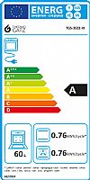 Thermogatz TGS 3521 IX Κουζίνα 60lt με Εστίες Υγραερίου και Ρεύματος  Inox