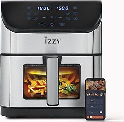 Izzy IZ-8229 Φριτέζα Αέρος με Αποσπώμενο Κάδο & WiFi 8lt Inox