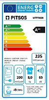 Pitsos WTP71008 Στεγνωτήριο με Αντλία θερμότητας 8kg A++