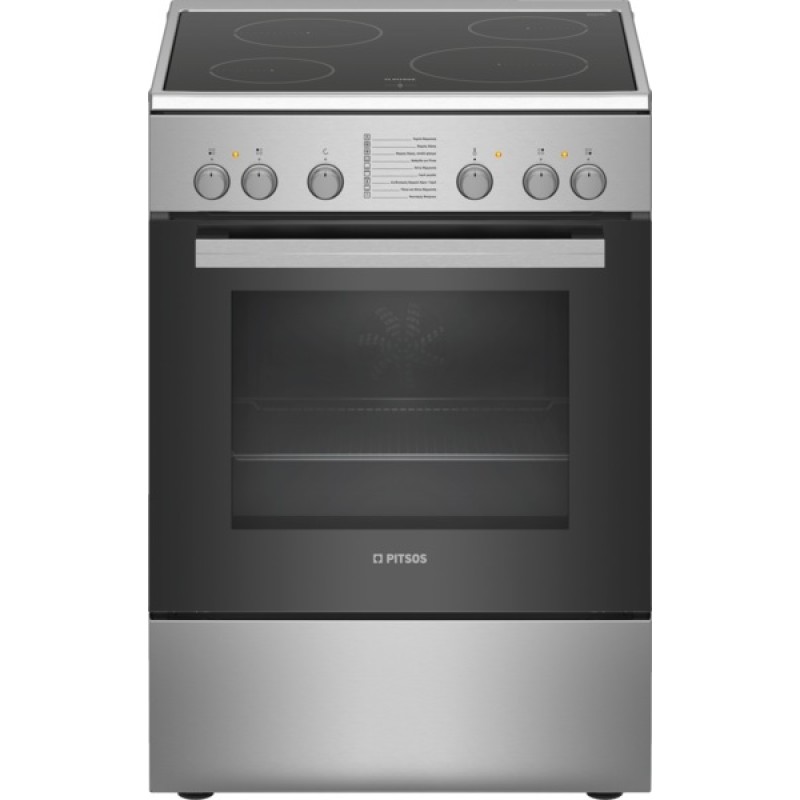 Pitsos PHC009150 κουζίνα με κεραμική εστία inox