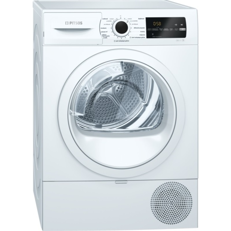 Pitsos WTP700G9 Στεγνωτήριο με αντλία θερμότητας 9kg A++ 