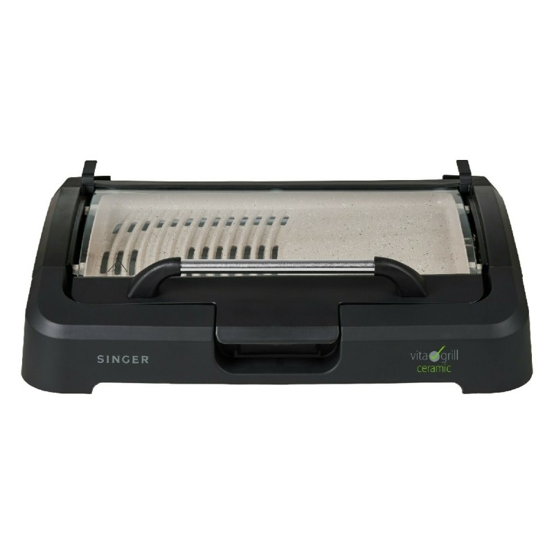 Singer Vita VG-2200 Ηλεκτρική κεραμική ψησταριά με γυάλινο καπάκι 2200watt