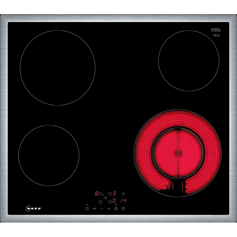 Neff T16SBF1L0 Αυτόνομη κεραμική εστία 60cm inox