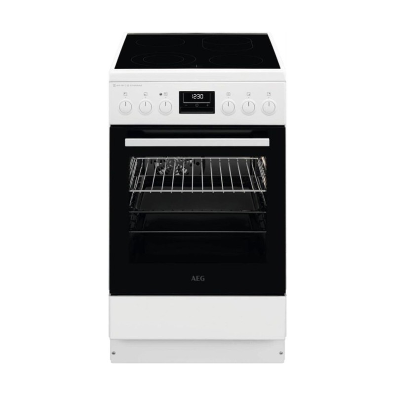 AEG CCB56491BW Κουζίνα 58lt με Κεραμικές Εστίες Λευκή