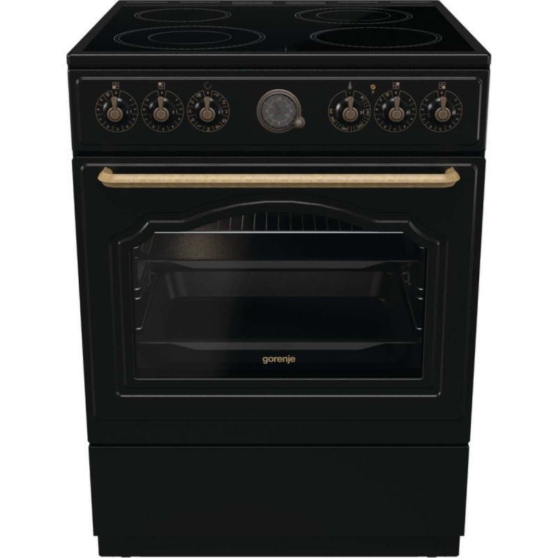 Gorenje Classico GECS6B71CLB Kουζίνα με κεραμική εστία Μαύρος