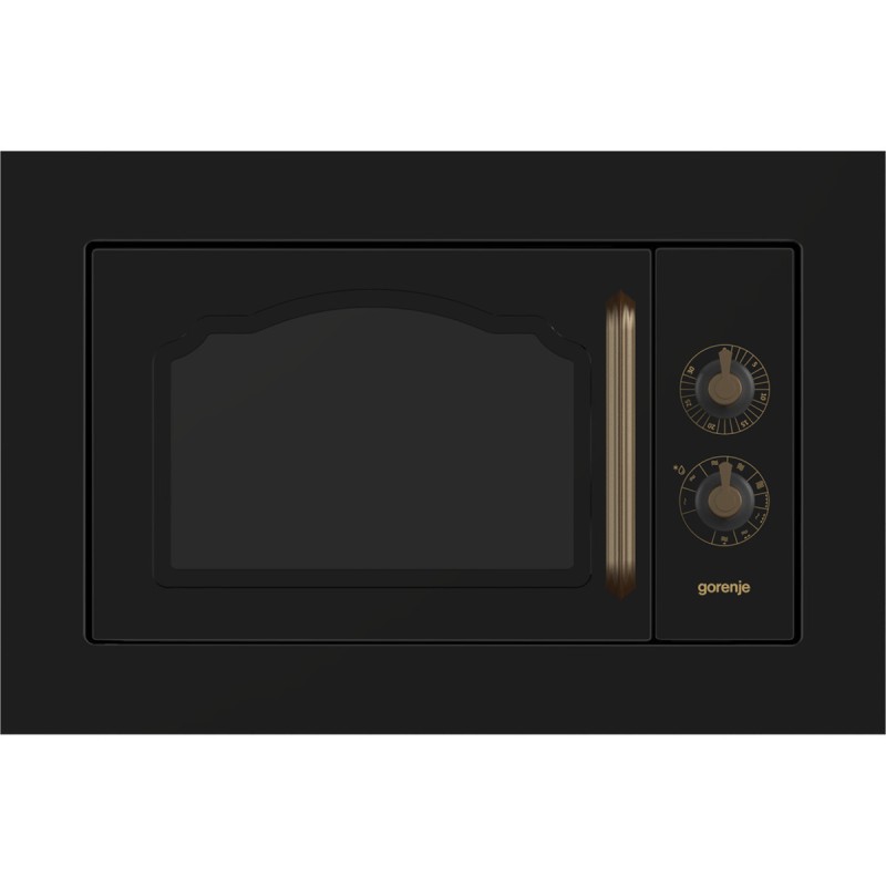 Gorenje Classico BM235CLB Εντοιχιζόμενος Φούρνος Μικροκυμάτων με Grill 23lt Μαύρος