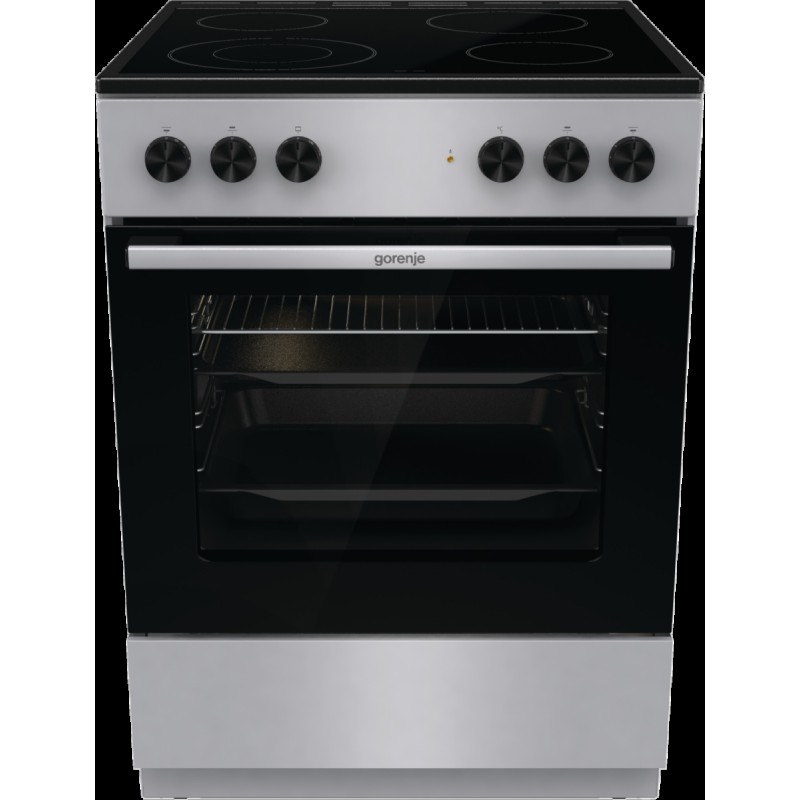 Gorenje GEC6A41SC Κουζίνα με κεραμικές εστίες 71lt Γκρι