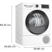 Bosch WQG24201GR  Serie 6 Στεγνωτήριο 9kg με Αντλία Θερμότητας D (Πρώην A++)