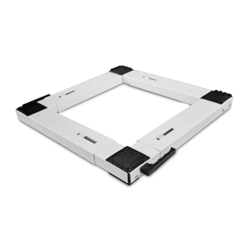 Roller 00692 Ρυθμιζόμενη Βάση Πλυντηρίου/Στεγνωτηρίου από Μέταλλο με Ρόδες Λευκή