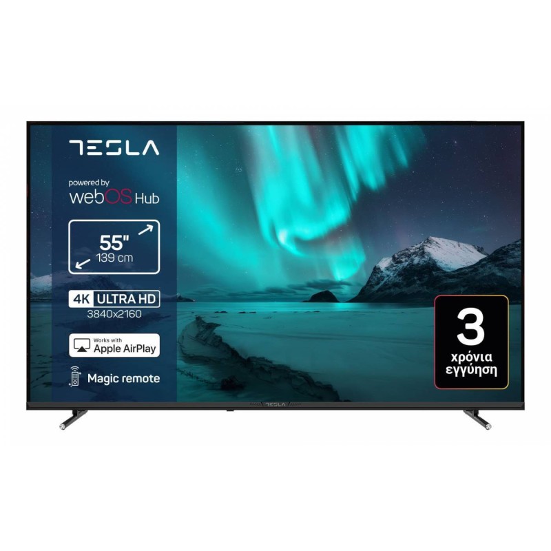 Tesla 55E655BUW  Smart Τηλεόραση 55" 4K UHD LED HDR (2025)